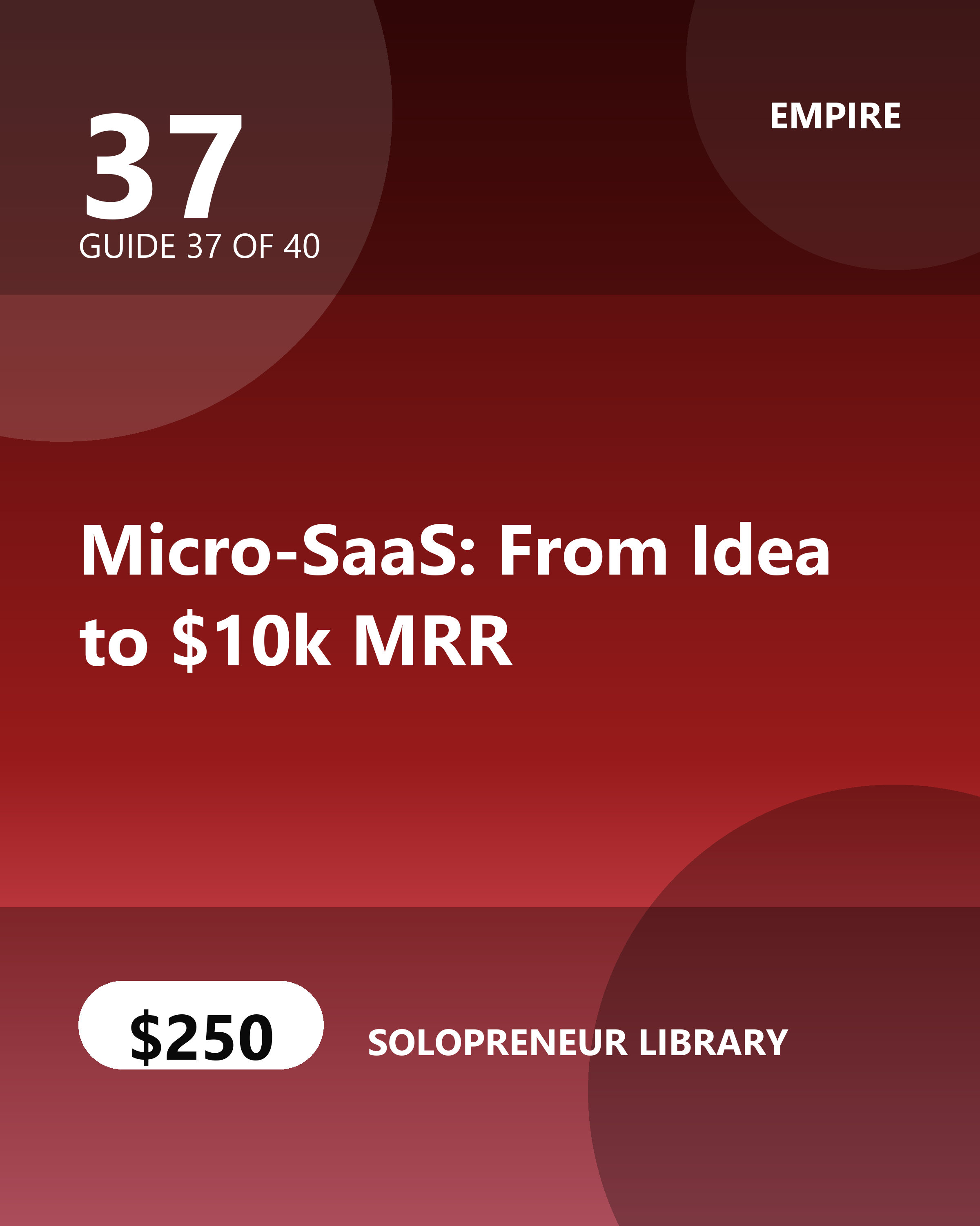 Micro-SaaS: From Idea to $10k MRR