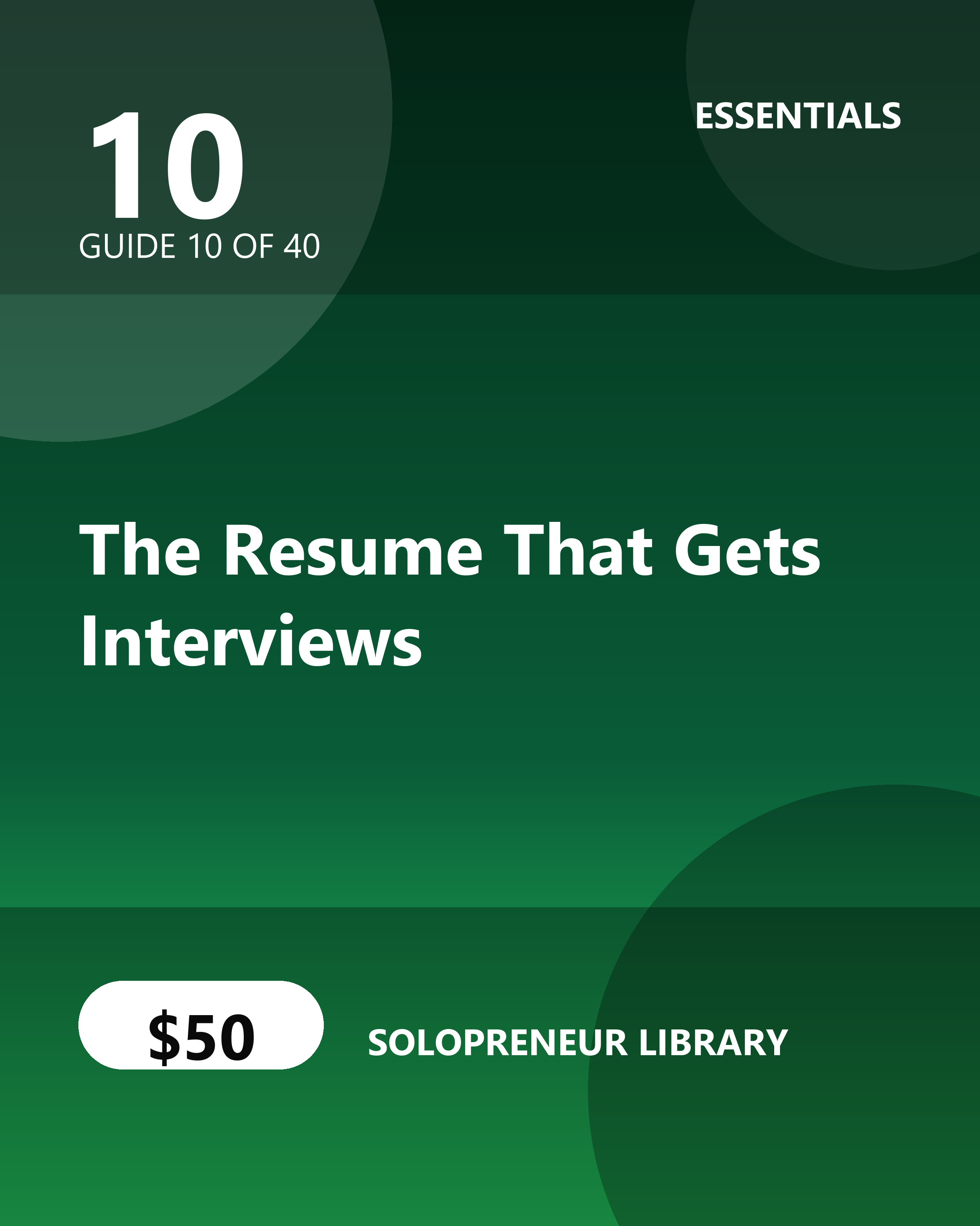 The Resume That Gets Interviews